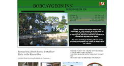 Desktop Screenshot of bobcaygeoninn.com