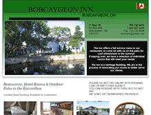 Tablet Screenshot of bobcaygeoninn.com